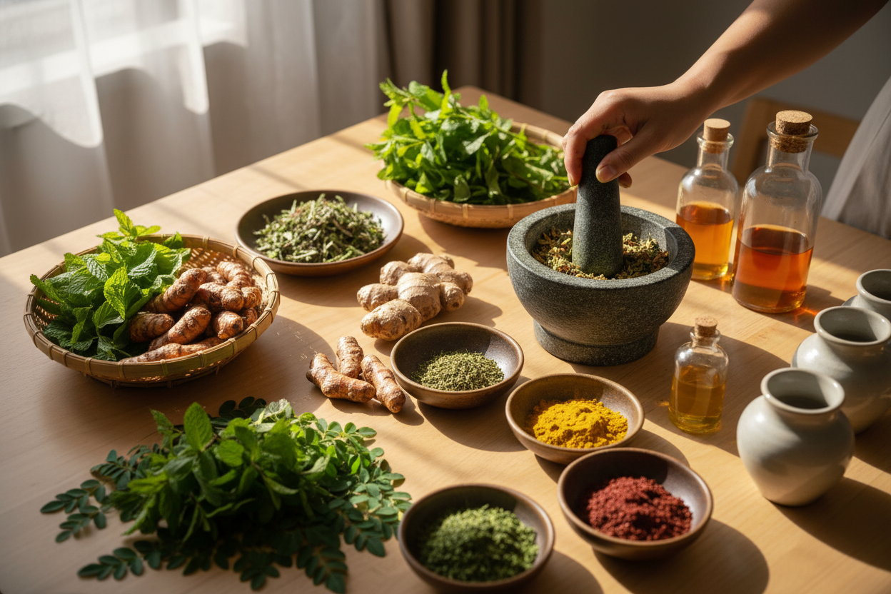 MAKING ORGANIC MEDICINE WITH NATURAL INGERIDENTS